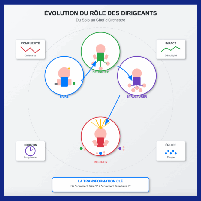 Du garage à l’open space : quand l’entrepreneur doit devenir leader